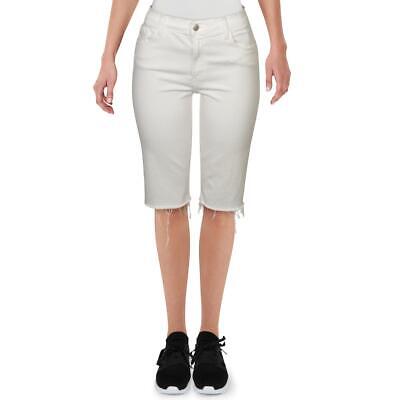 

J Brand Womens 811 Белые джинсовые шорты-бермуды со средней посадкой  BHFO 9914, Blanc, 811