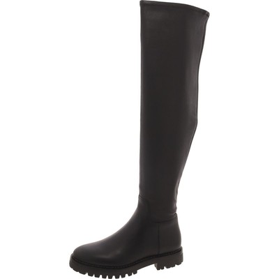 Женские черные кожаные сапоги выше колена Vince, размер 9.5 Medium (B,M), BHFO 5345