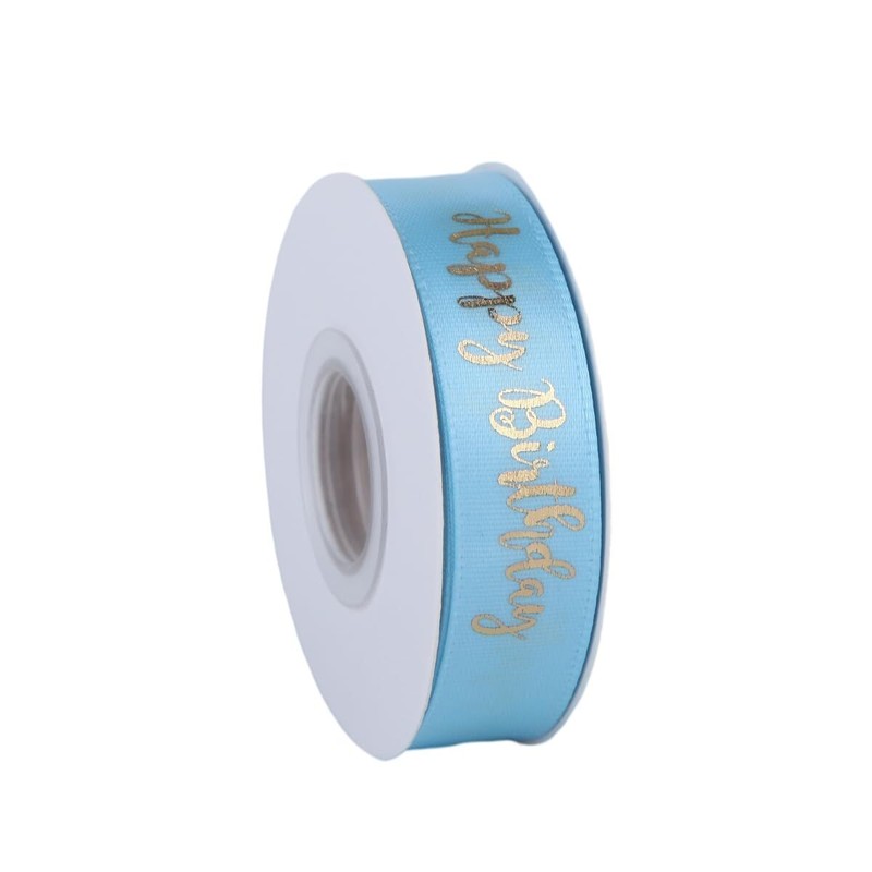 Happy Birthday Ribbon Birthday Cake Decorations Satin Ribbons for Bouquet