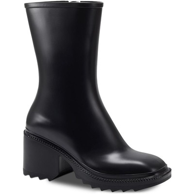 INC Женские непромокаемые ботинки Everett черного цвета до середины икры Shoes 10 Medium (B,M) BHFO 5361