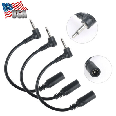 3Pcs 3.5mm Effect Pedals 9V Power Supply Converter Cable for EHX DOD BBE Pedal