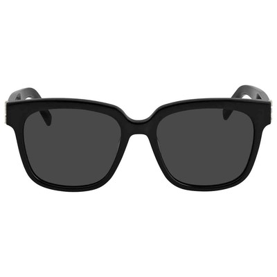 Pre-owned Saint Laurent Grey Square Ladies Sunglasses Sl M40 003 54 Sl M40 003 54 In Gray