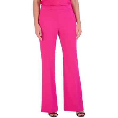 BCBGMAXAZRIA Женские расклешенные брюки с карманами на талии и боковой молнией, брюки BHFO 9180