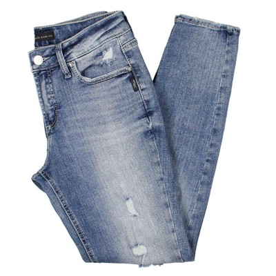 Женские джинсы скинни Silver Jeans Co. SUKI Blue Denim N 28/29 BHFO 5455