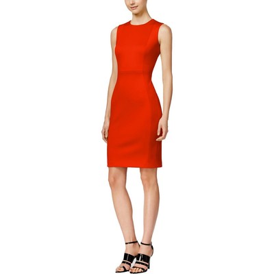 Женское металлическое платье-футляр длиной до колена без рукавов от Calvin Klein BHFO 2014