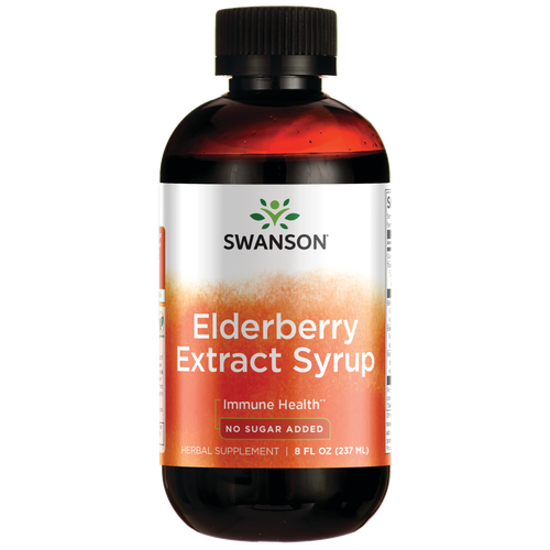 Swanson Sambucus Nigra Сироп с экстрактом черной бузины 8 жидких унций