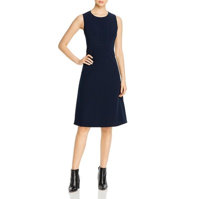 Женское платье Elie Tahari из ткани Leighton темно-синего цвета, предназначенное для офиса и работы, 12 BHFO 3660