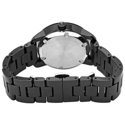 Pre-owned Movado Bold Ceramic Quartz Black Dial Ladies Watch 3600803