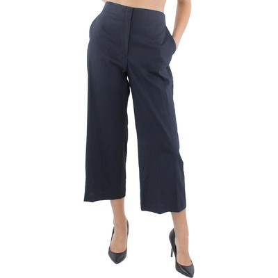 

Женские льняные прямые укороченные широкие брюки Theory BHFO 4389, Cocord, M0203208