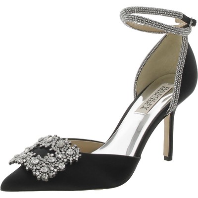 Женские туфли Badgley Mischka Saint с ремешком на щиколотке черного цвета 10 см (B,M) BHFO 8033