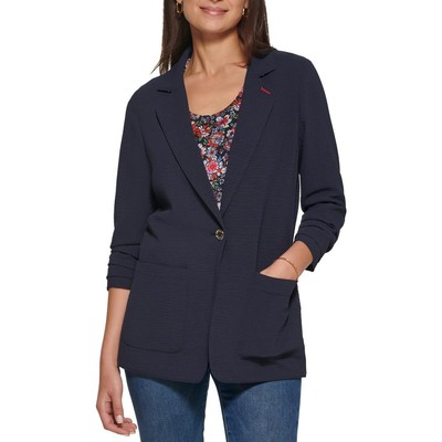 

Женский темно-синий пиджак миди с одной пуговицей Tommy Hilfiger  BHFO 0419, Midnight