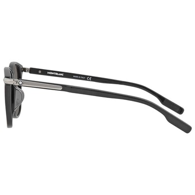 MONTBLANC MONT BLANC MB0216SA-001 BLACK BLACK GREY SUNGLASSES