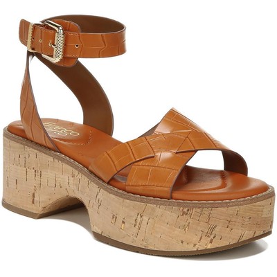 

Женские босоножки на платформе Franco Sarto Sabello Orange 6.5 Medium (B,M) BHFO 9773, Orange synthetic, Sabello