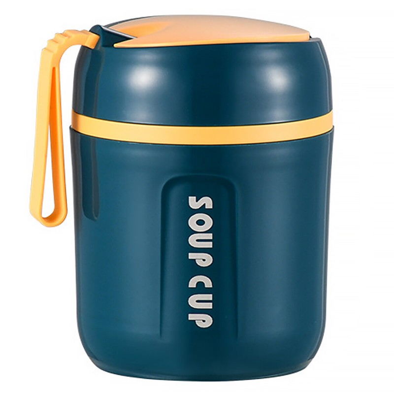 Portable Soup Cup Thermos Hot Food Flask Lunch Box Storage Stainless&middot;Steel&middot;480ML