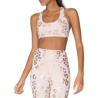 

Женский спортивный бюстгальтер для фитнеса Spiritual Gangster Reana бежевого цвета Athletic  BHFO 4397, Lux