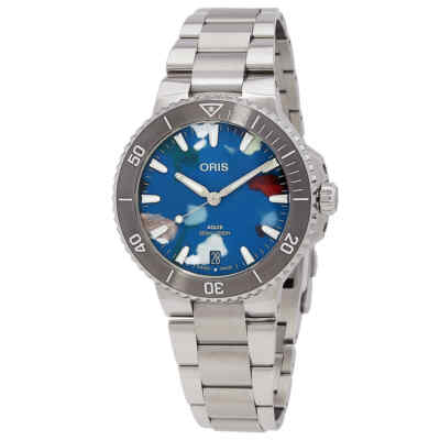 Pre-owned Oris Aquis Date Automatic Men's Watch 01 400 7790 4150-07 8 23 02peb