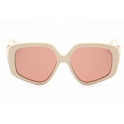 Pre-owned Chloé Chloe Ch0210s-003 Ivory-ivory Sunglasses In Red