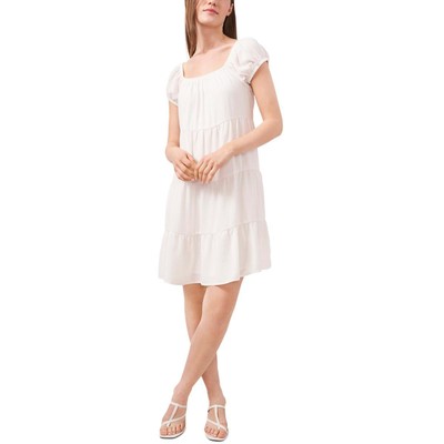 

Riley - Rae Женское белое многоярусное короткое повседневное мини-платье  BHFO 5181, Soft ecru