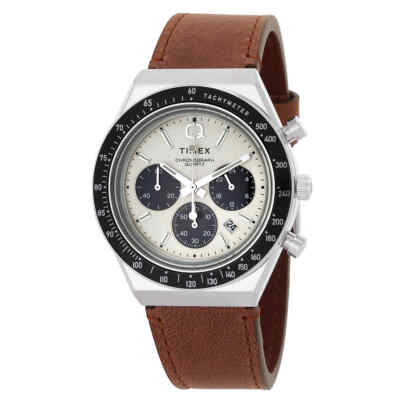 Timex Q Chronograph Quartz Cream Dial Men's Watch TW2V42800