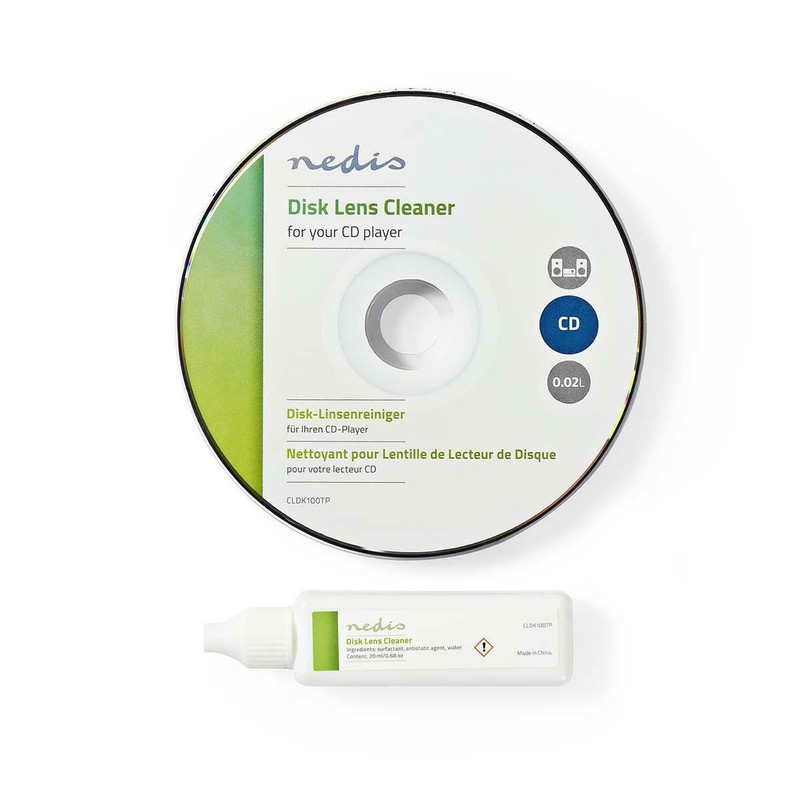 [Ref:Cldk100tp] Nedis Nettoyant Pour Lentille De Lecteur De Disque Cd 20 Ml