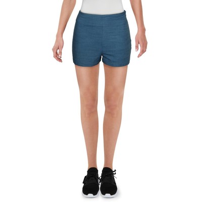 Однотонные и полосатые женские синие шорты с высокой талией в полоску XS BHFO 1110