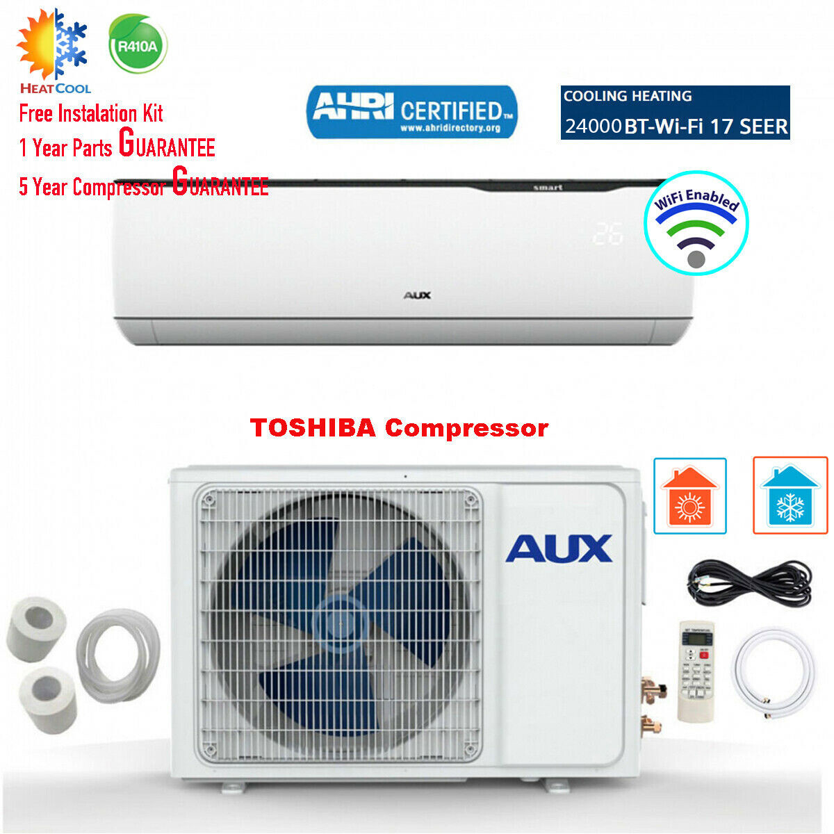 Inverter Heat Pump Mini Split Wifi 230v