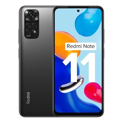 Redmi Note 11 (Space Black, 4GB RAM, 64GB Storage)|90Hz FHD+ AMOLED Disp