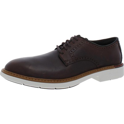 Мужские коричневые кожаные нарядные оксфорды Cole Haan 8,5 средний (D) BHFO 9729