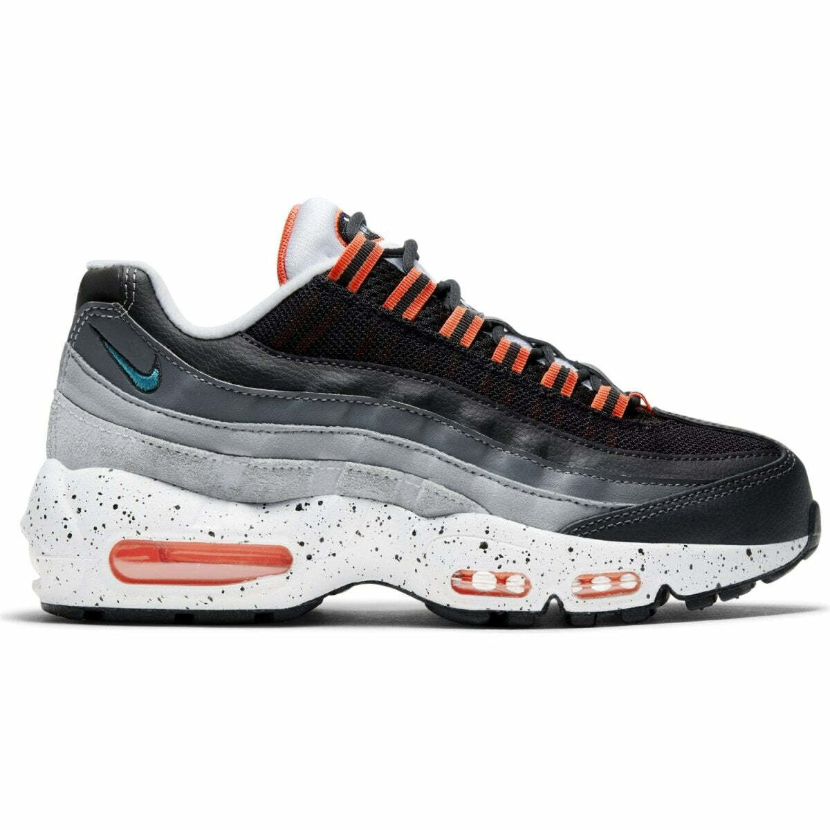 Женские кроссовки Nike Air Max 95 Recraft GS Halloween Grey Orange Blue Black CJ3906-008