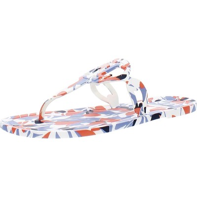 

Lauren Ralph Lauren Womens White Jelly Sandals Shoes 8 Medium (B,M) BHFO 6479, White multi, BHFO