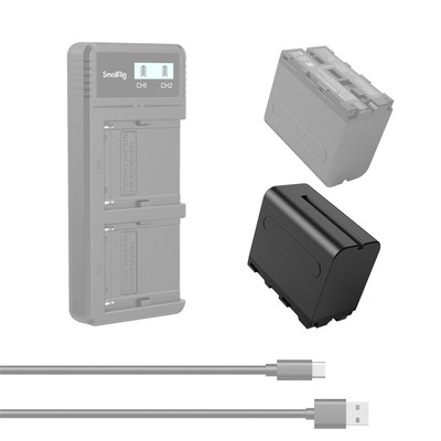 SmallRig NP-F970 56,16 Втч, 7,2 В, 7800 мАч, аккумулятор для камеры № 4073