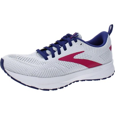 

Кроссовки для бега Brooks Womens Revel 5 белые 8 средние (B,M) BHFO 9119, White/navy/pink, Revel 5