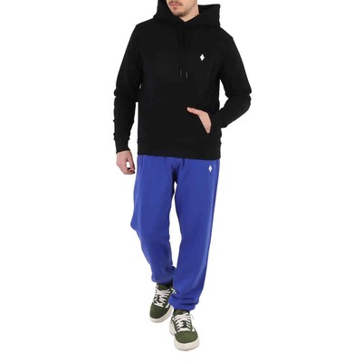 MARCELO BURLON COUNTY OF MILAN MARCELO BURLON MEN'S CROSS LOGO-PRINT COTTON TRACK PANTS