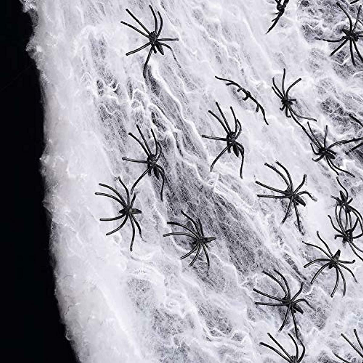 Joyseller 1000sqft Fake Spider Web Halloween Decorations For
