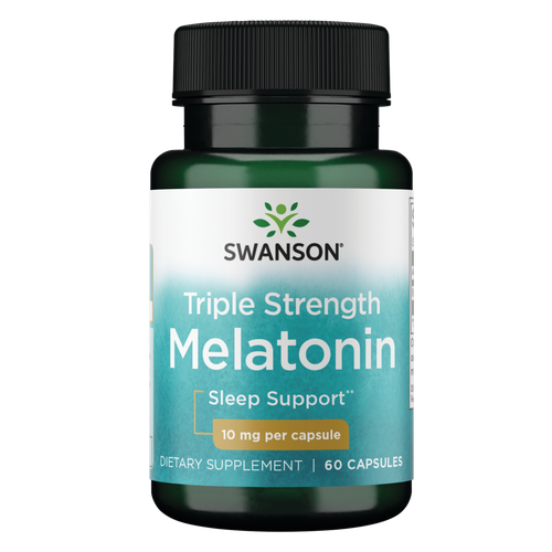 Swanson Dietary Supplements Мелатонин тройной силы 10 мг, капсула, 60 шт.