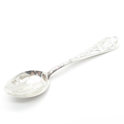 925 Sterling Silver Antique Mechanics Co. Washington D.C . The Capitol Spoon