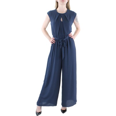 Женский темно-синий плиссированный комбинезон с широкими штанинами для особых случаев London Times, 4 BHFO 6164