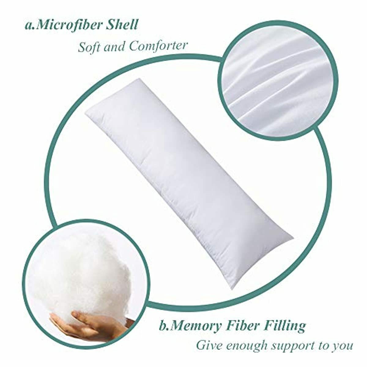 COSYBAY Ultra Soft Large Body Pillow Insert - Long ...