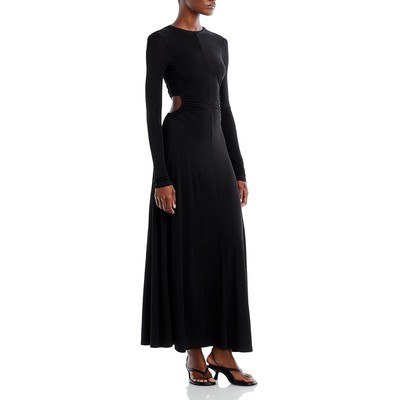 Женское черное макси-платье полной длины с открытой спиной Proenza Schouler XS BHFO 4879
