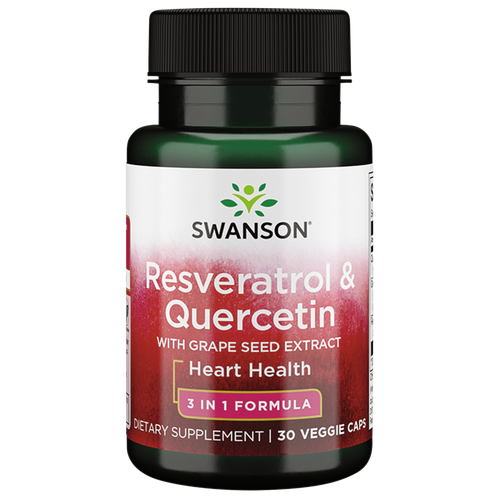 Swanson Resveratrol and Quercetin 30 вегетарианских капсул