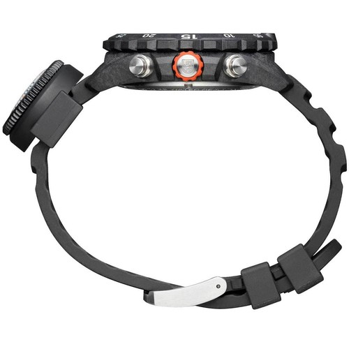 Pre-owned Luminox Men's Watch Bear Grylls Quartz Chronograph Black Rubber Strap 3741