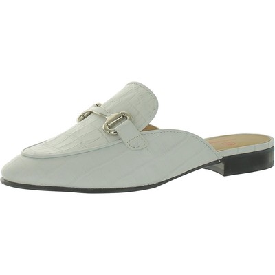 

Marc Joseph Женские Белые Кожаные Шлепанцы Лоферы 6,5 Средний (B,M) BHFO 4385, White croc, 54588WCR