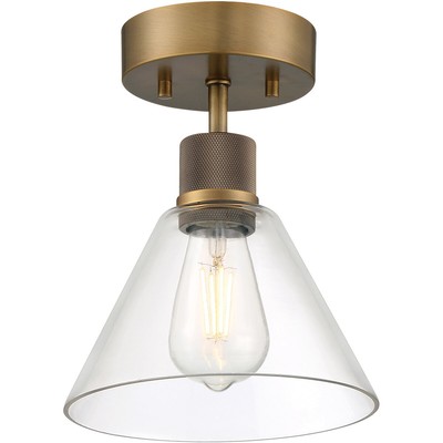 Access Lighting 63146LEDDLP-ABB/CLR Port Nine Semi-Flush Mount