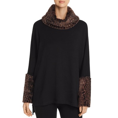 

Женский пуловер-свитер Capote Stella Black с меланжевой отделкой  BHFO 3291, Black/brown