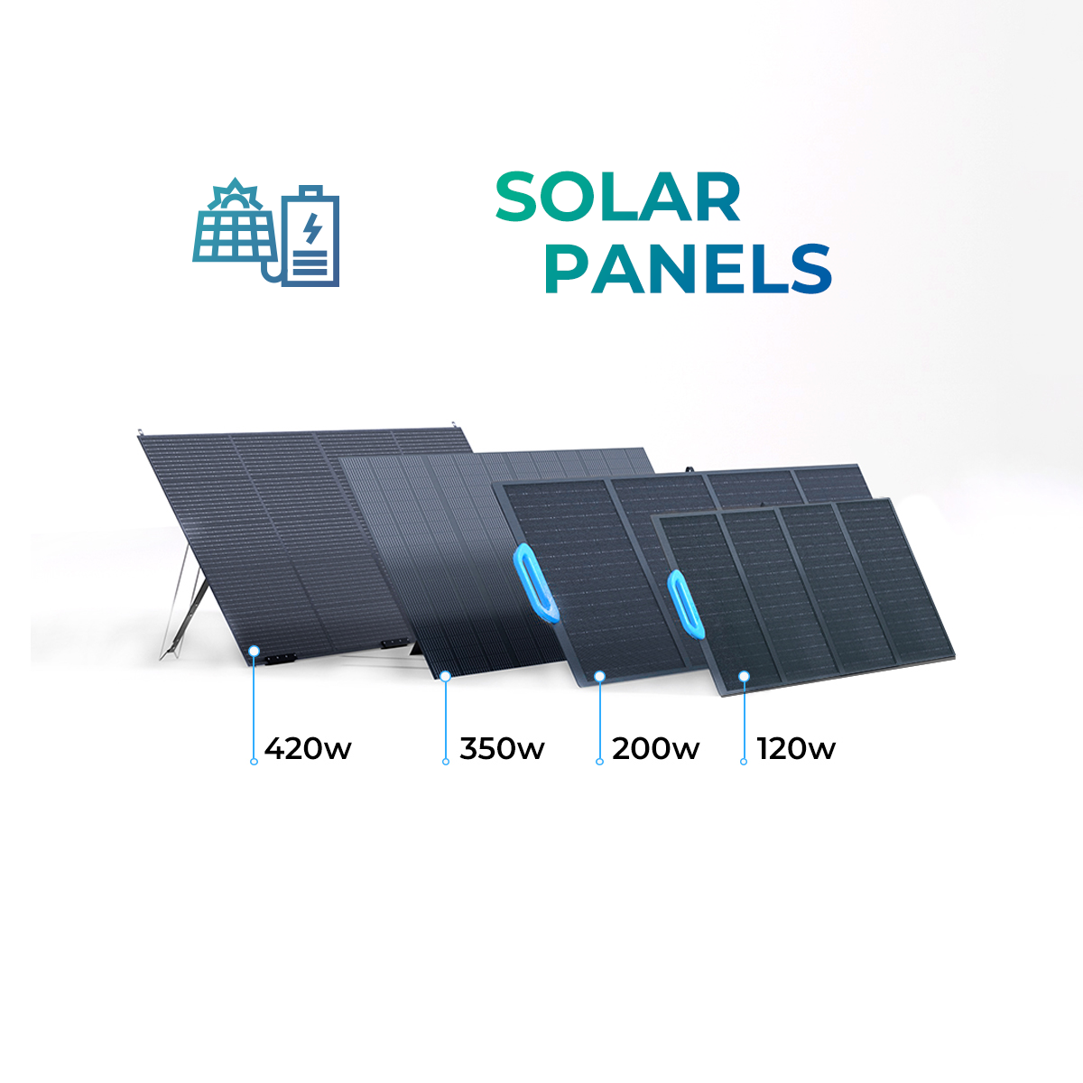 BLUETTI Portable/Foldable Solar Panel PV120/PV200/PV350/PV420 for Power Station