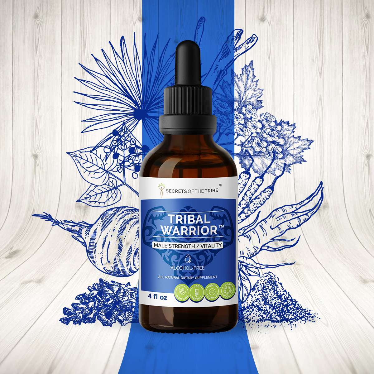 Secrets Of The Tribe Tribal Warrior Tincture Alcohol-FREE 