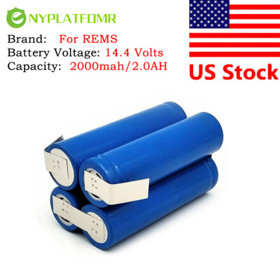 SOLDERING REQUIRED 2000mAh for REMS 14.4V tool battery pack 571545