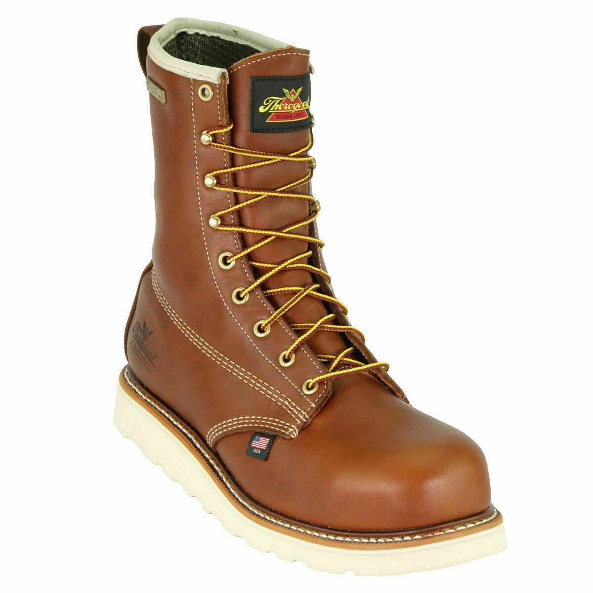 Pre-owned Thorogood Wedge Composite Toe Waterproof Work Boots 804-4210 - All Sizes - In Trail Crazyhorse
