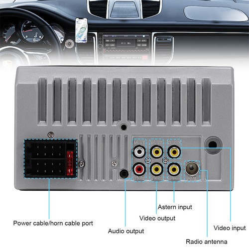 7" Car Stereo Radio For Apple/Android Bluetooth Player Touch Screen Double 2Din