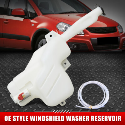ДЛЯ 08-13 SUZUKI SX4 СЕДАН БАЧОК ДЛЯ ЖИДКОСТИ ОМЫВАТЕЛЯ ЛОБОВОГО СТЕКЛА С КРЫШКОЙ + НАСОС